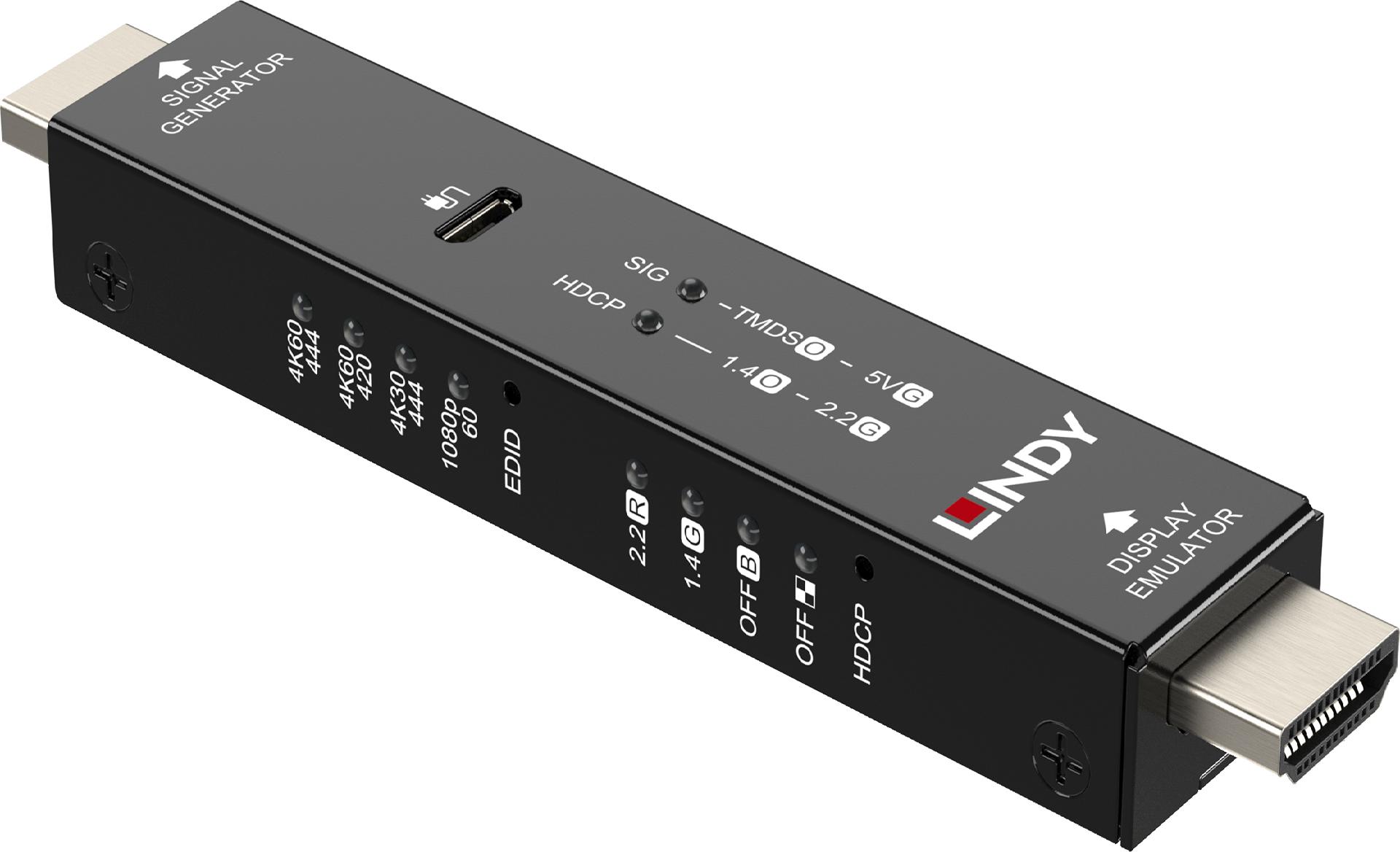Lindy HDMI 4K60 Signal Generator & Display Emulator (32683)