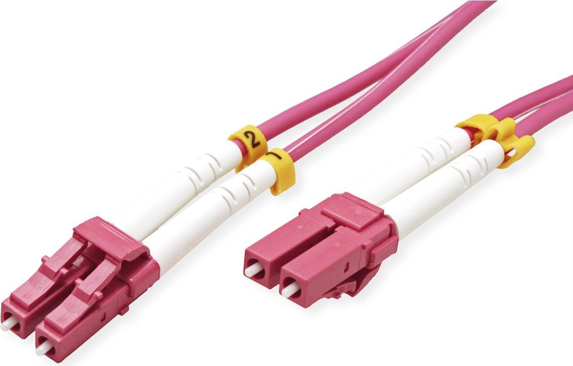 VALUE LWL-Kabel 50/125µm OM4, LC/LC, violett, 7 m (21.99.8754)