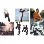 LogiLink Fahrrad-Smartphonehalterung, gerade, schwarz/rot hochwertige Aluminiumlegierung, geeignet für Mobilgeräte - 1 Stück (AA0148)