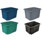 keeeper Aufbewahrungsbox "emil eco", 30 Liter, graphite Farbe: eco-grey, Dreh-/Stapelbox, aus 100% - 1 Stück (1051683300000)