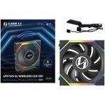 Lian Li UNI FAN SL Wireless LCD Lüfter ARGB PWM - 120 mm schwarz (12SLLCD1W1B)