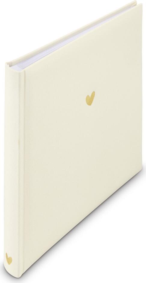 Hama Buch-Album Heart, 25x25 cm, 50 weiße Seiten (00007699)