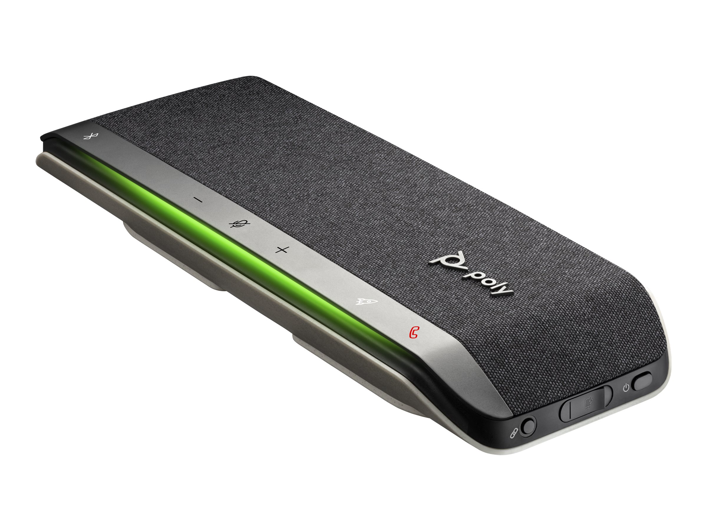 HP Poly Sync 40+M Freisprecheinrichtung Microsoft Teams zertifiziert USB/Bluetooth Silber, Schwarz