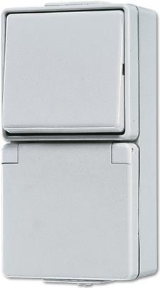 JUNG 676 W Elektroschalter Rocker switch Weiß (676W)