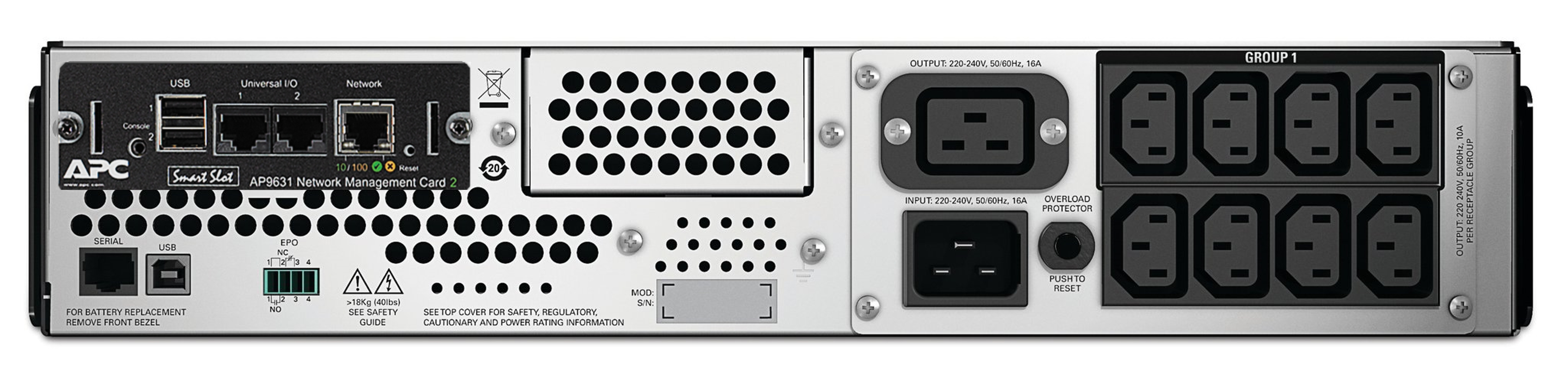 APC Smart-UPS 2200VA LCD RM 2200 VA 1980 W Schwarz