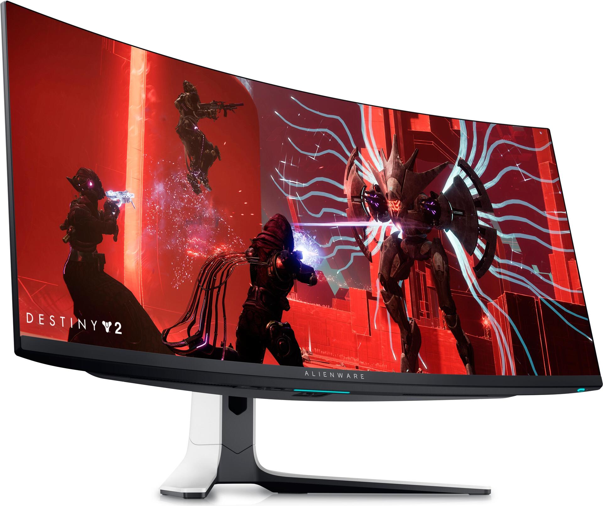 DELL Alienware AW3423DW 86,8 cm (34.2" ) 3440 x 1440 Pixel Quad HD OLED-Monitor Weiß - Schwarz [Energieklasse G] (210-BDSZ)