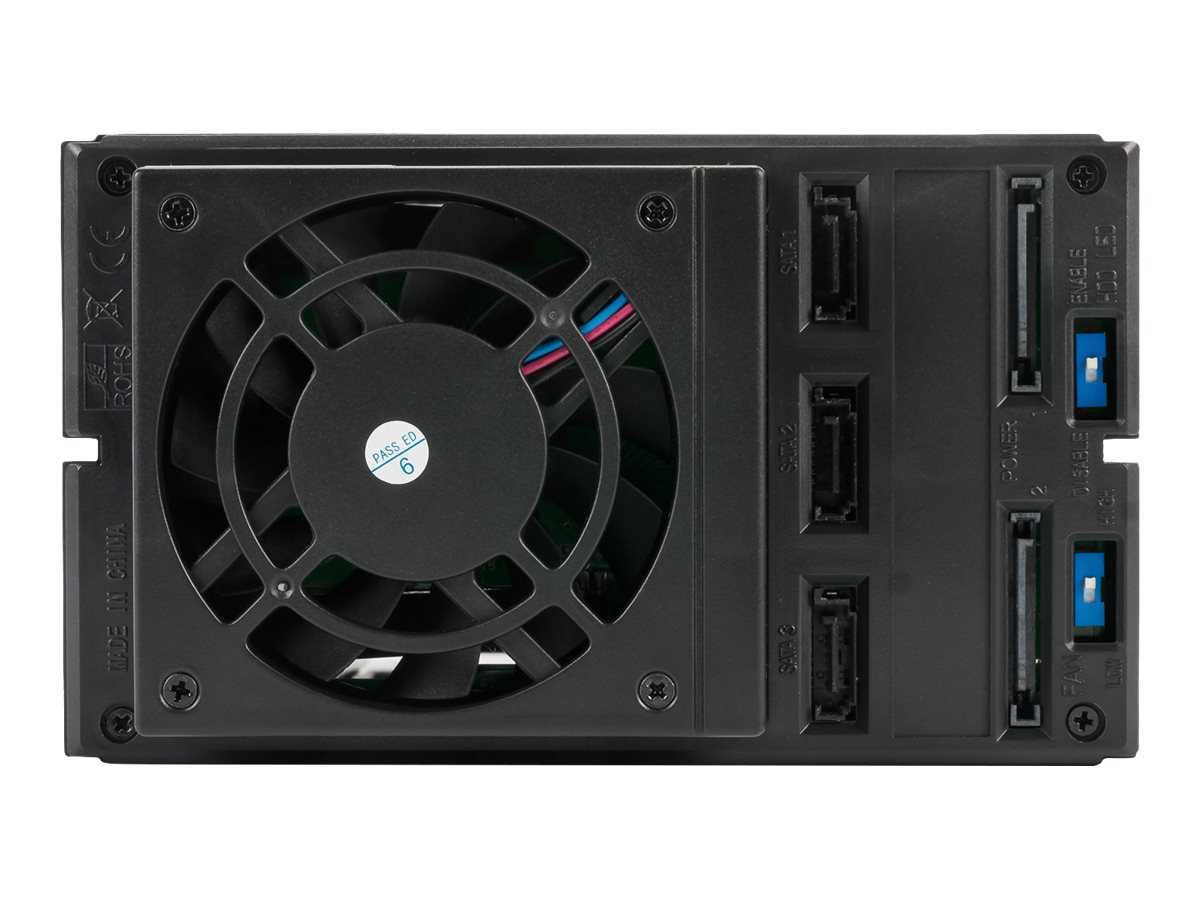 FANTEC BP-SA2131 3x 3.5" SAS/SATA Backplane Schwarz