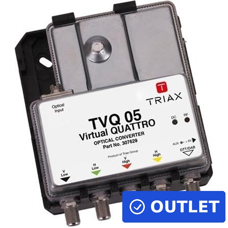 Triax TVQ 05 Quattro Optischer Rückumsetzer 1x SAT + Terr. Teilnehmer-Anzahl: 4 (Quattro Abschlusseinheit-4-fac) (B-Ware)