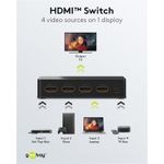 Goobay HDMI™-Umschaltbox 4 auf 1 (4K @ 60 Hz) (58489)
