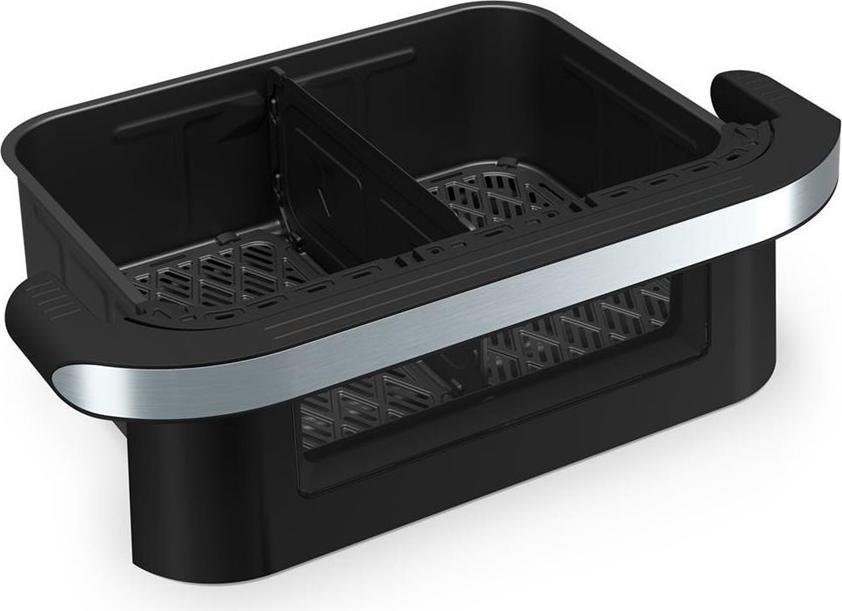Tristar FR-9078 Doppelte Heißluft-Fritteuse 10 l 2800 W Schwarz, Edelstahl