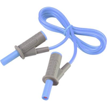 VOLTCRAFT Hochflexible Sicherheits-Messleitung [Lamellenstecker 4 mm - Lamellenstecker 4 mm] 1 m Blau MSB-501 10 A (VC-8063360)