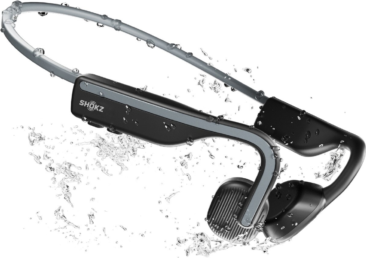 Aftershokz OpenMove Nackenband Bluetooth Kopfhörer Grau