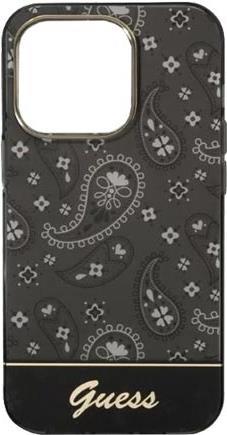 GUESS Hard Cover Bandana Paisley Black, für iPhone 14 Pro, GUHCP14LHGBNHK (GUHCP14LHGBNHK)