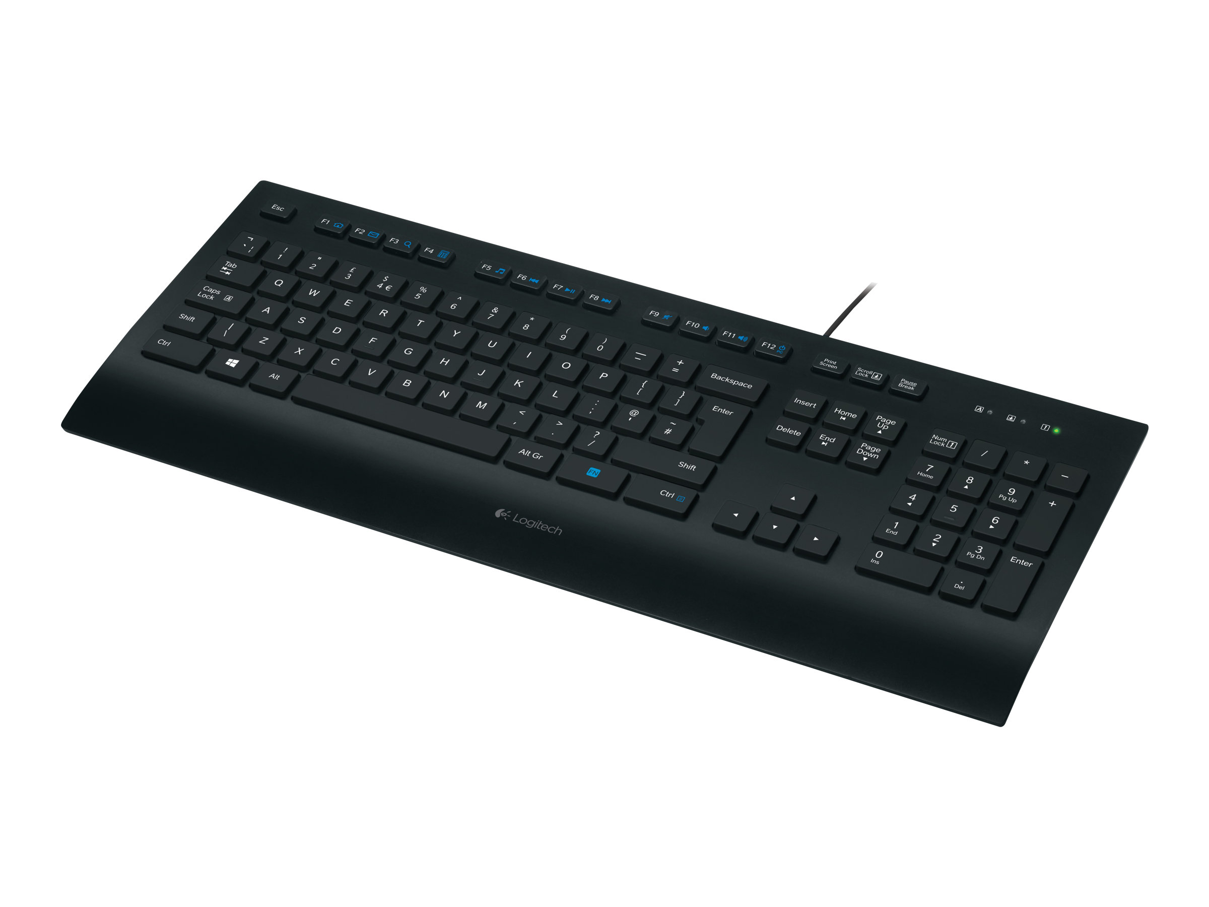Logitech K280e USB Tastatur QWERTZ Deutsch Schwarz