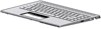 HP L19191-051 Notebook-Ersatzteil Gehäuse-Unterteil+Tastatur (L19191-051)