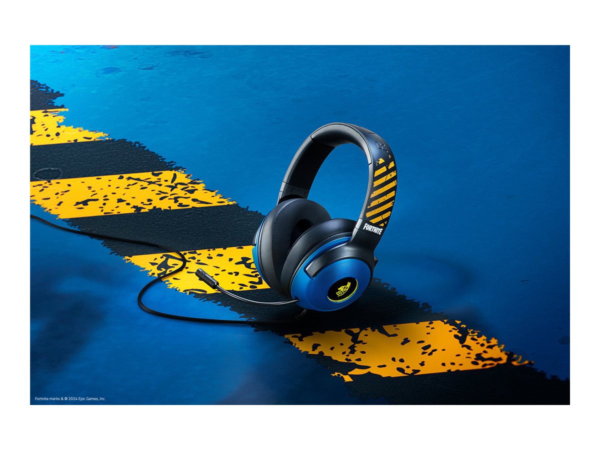 Razer Kraken V3 X Fortnite Edition Gaming-Headset USB TriForce 40 mm Chroma RGB Schwarz/Blau/Gelb