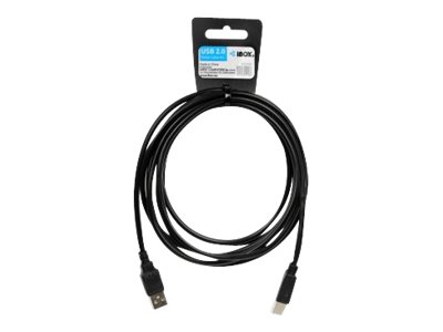 iBox IKU2D USB-Kabel USB 2.0 USB A USB B 1,8 m Schwarz