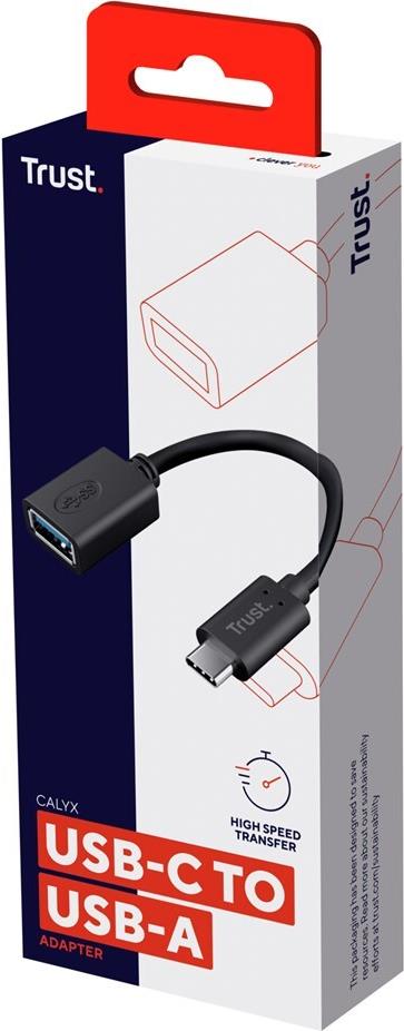 Trust 20967 USB-C zu USB-A Adapter 0,09 m Schwarz