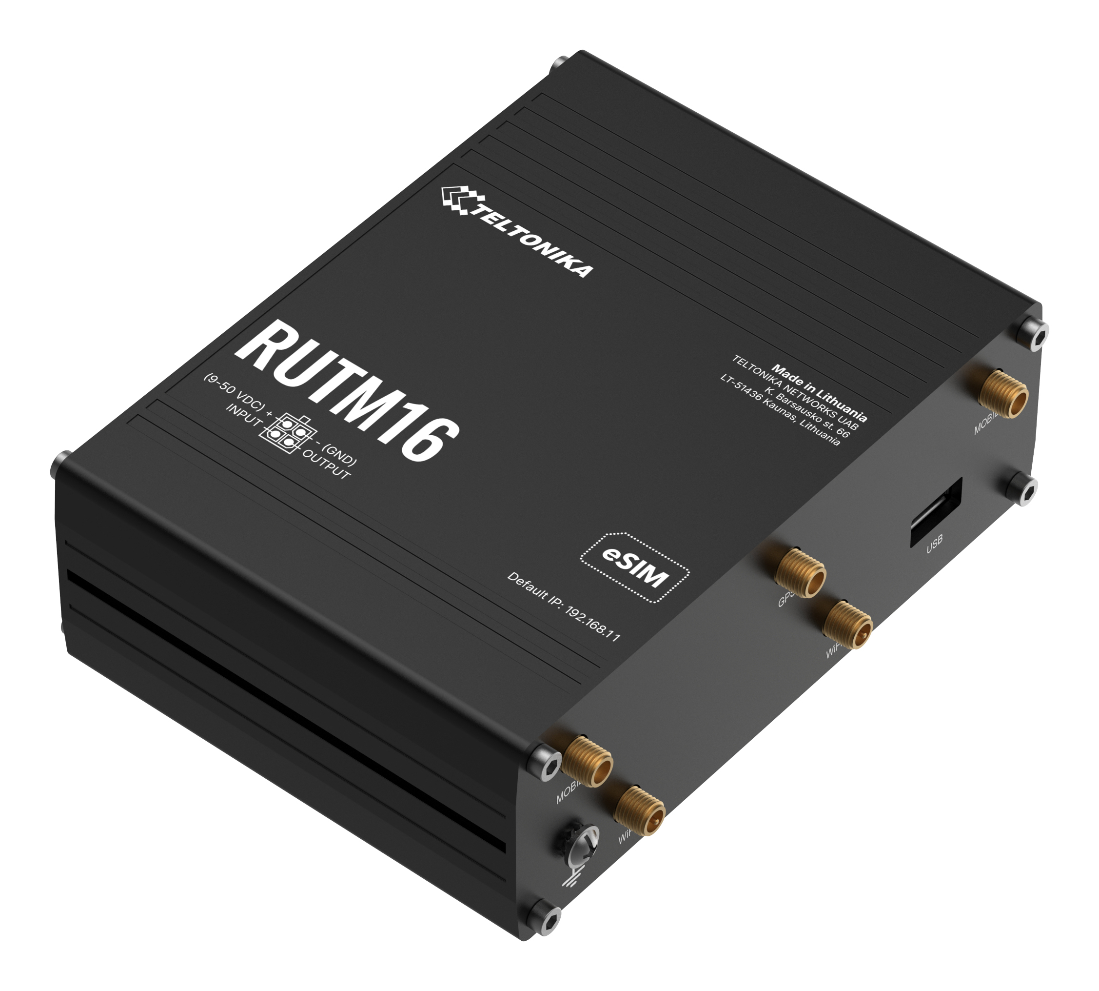 Teltonika RUTM16 Wireless Router Schwarz