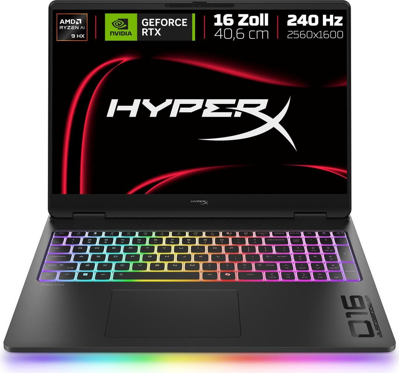 HyperX OMEN MAX 16-ak1091ng 16" Gaming-Notebook AMD Ryzen AI 9 HX 475 32 GB RAM 1 TB SSD Black, Shadow Black