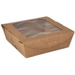 Papstar 87251 Einweg-Lebensmittelbehälter Karton - Polylactid (PLA) Braun (87251)