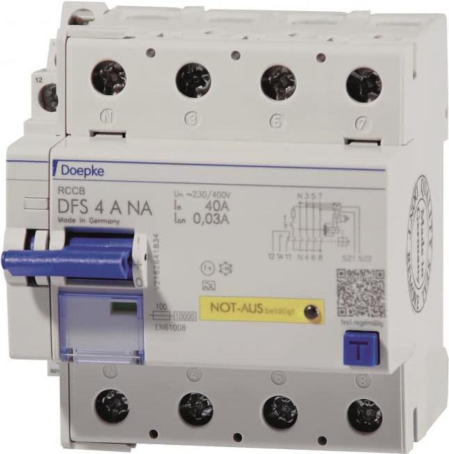 Doepke Schaltgeräte GmbH FI-Schalter DFS4 040-4/0,03-A NA (09134841)