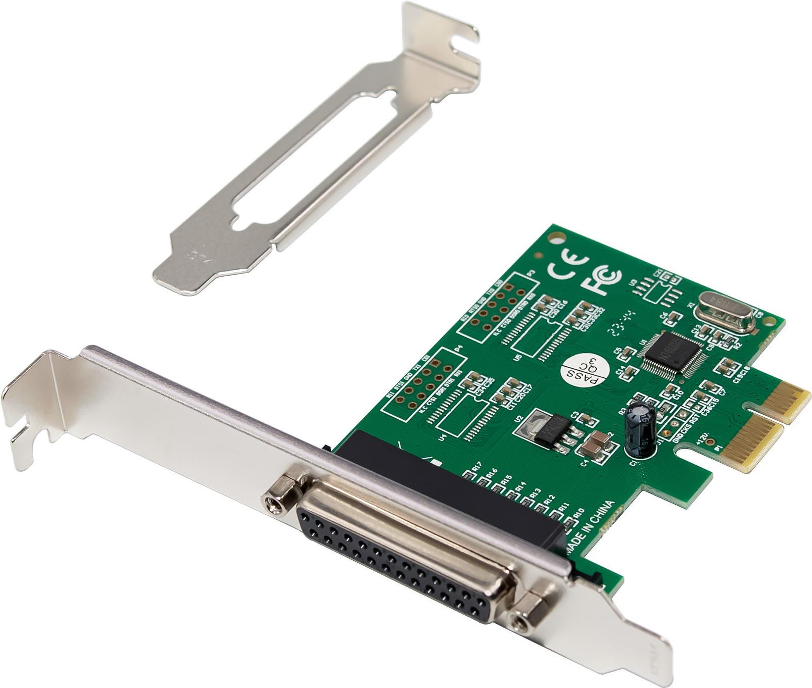 InLine Schnittstellenkarte 1x Parallel 25-pol PCIe (76625E)