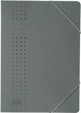 ELBA chic-Eckspanner aus Karton, A4, anthrazit (33470 AZ) (33470 AZ)