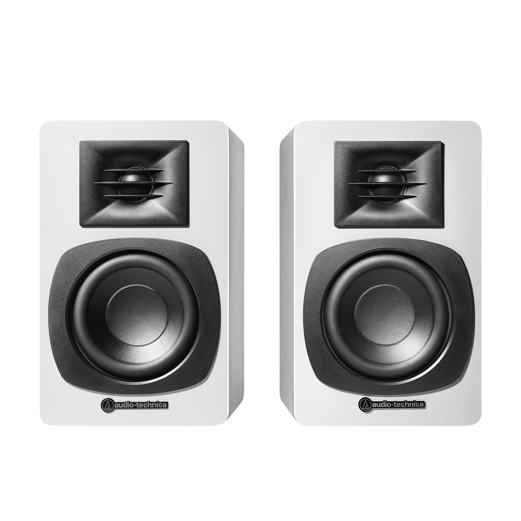 Audio Technica AT-SP3X Aktiver Regallautsprecher 30 W 2.0 Weiß
