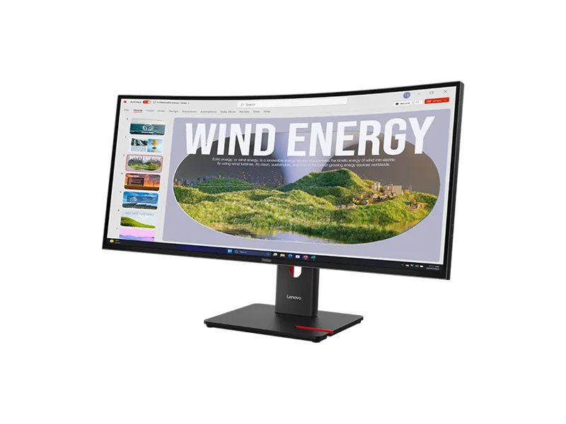 Lenovo ThinkVision T34WD-40 34" 3440 x 1440 120 Hz Monitor Finsternis schwarz