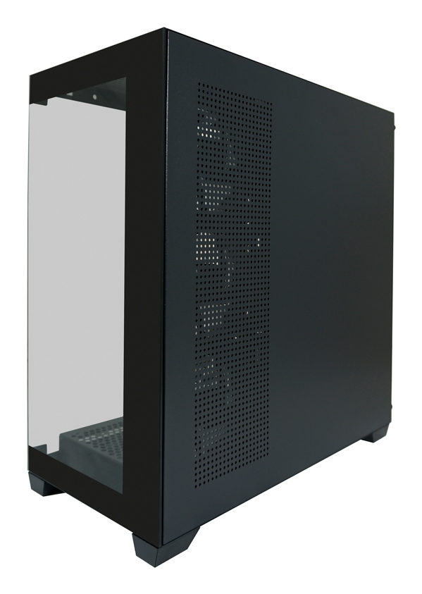 LC-Power 715B Midi-Tower ATX Gehärtetes Glas RGB Schwarz