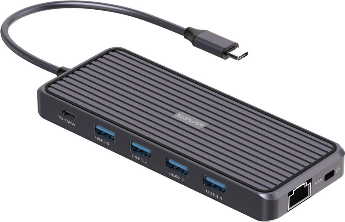 4smarts 540299 Notebook-Dockingstation & Portreplikator Andocken USB 3.2 Gen 1 (3.1 Gen 1) Type-C Grau (540299)