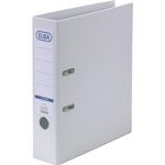 ELBA Ordner rado star, Rückenbreite: 80 mm, weiß, DIN A4 Einband außen - innen PP, Sichttasche mit auswechselbarem (10468 weiß)