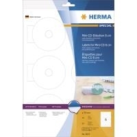 HERMA Special Permanent selbstklebende, matte, lichtundurchlässige CD/DVD-Papieretiketten (8619)