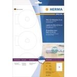 HERMA Special Permanent selbstklebende, matte, lichtundurchlässige CD/DVD-Papieretiketten (8619)