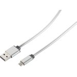 S-Conn 14-11001 USB Kabel 1 m USB 2.0 USB A Micro-USB B Silber (77478-25)