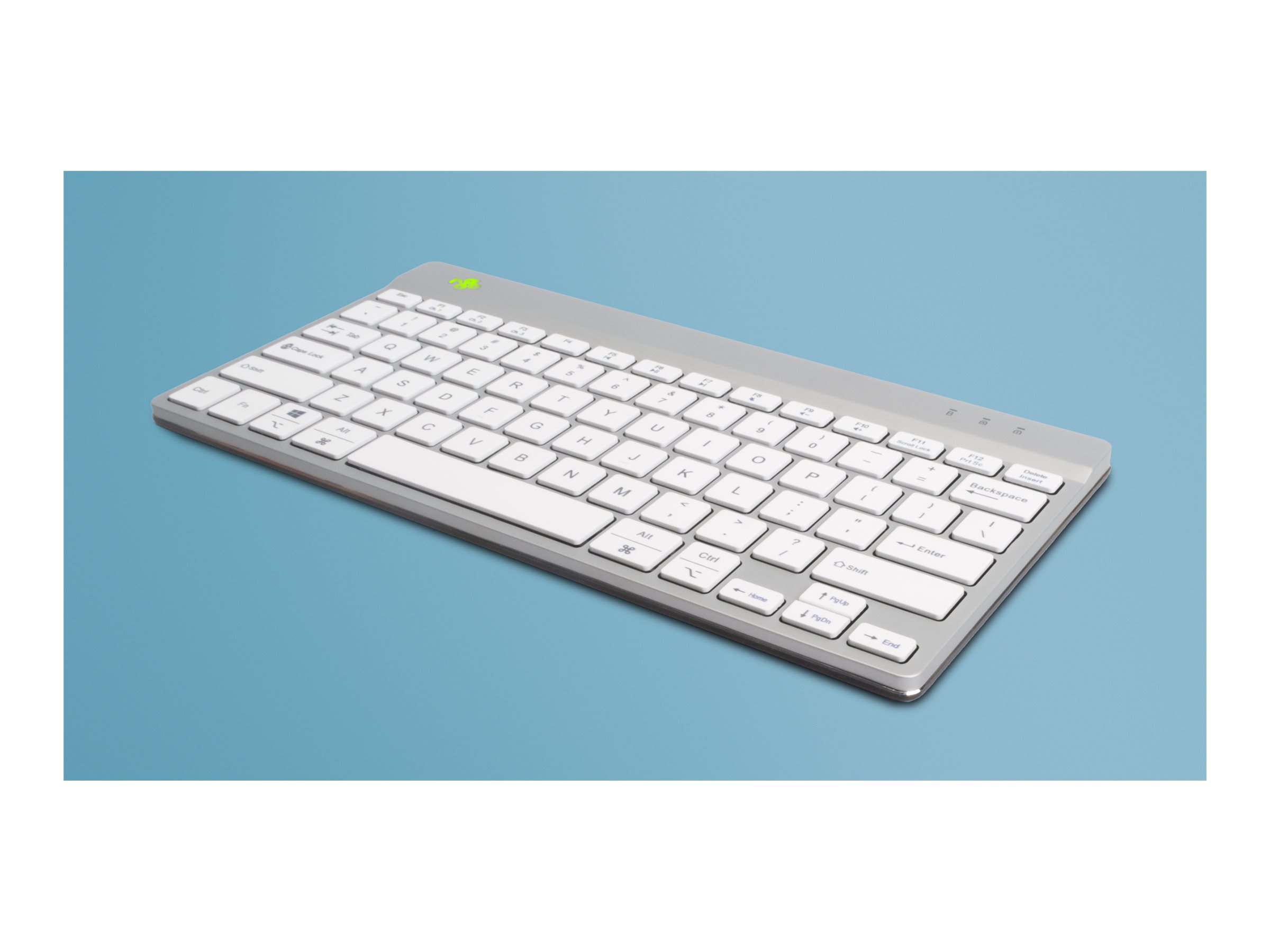 R-Go Tools Compact Break Kabellose Bluetooth-Tastatur QWERTY US Weiß
