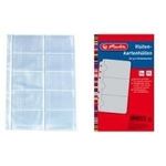 herlitz Prospekthüllen für 10 Telefon- oder Visitenkarten mit max. 54 x 88 mm, Format: DIN A4, gelocht, transparent (5894209)