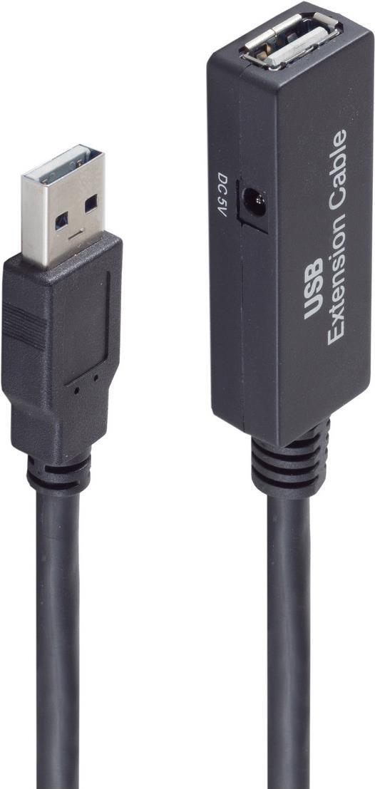 shiverpeaks BS13-29075 USB Kabel 10 m USB 2.0 USB A Schwarz (BS13-29075)