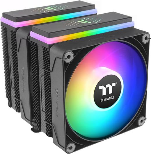 Thermaltake ASTRIA 600 Prozessor Luftkühlung 12 cm Schwarz 2 Stück(e) (CL-P121-CA12SW-A)