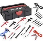 VOLTCRAFT Industrie Sicherheits-Messleitungs-Set Krokos, Haken, Klemmschuhe, Messnadeln, System Koffer (VC-8085020+VC-8063390-Set)