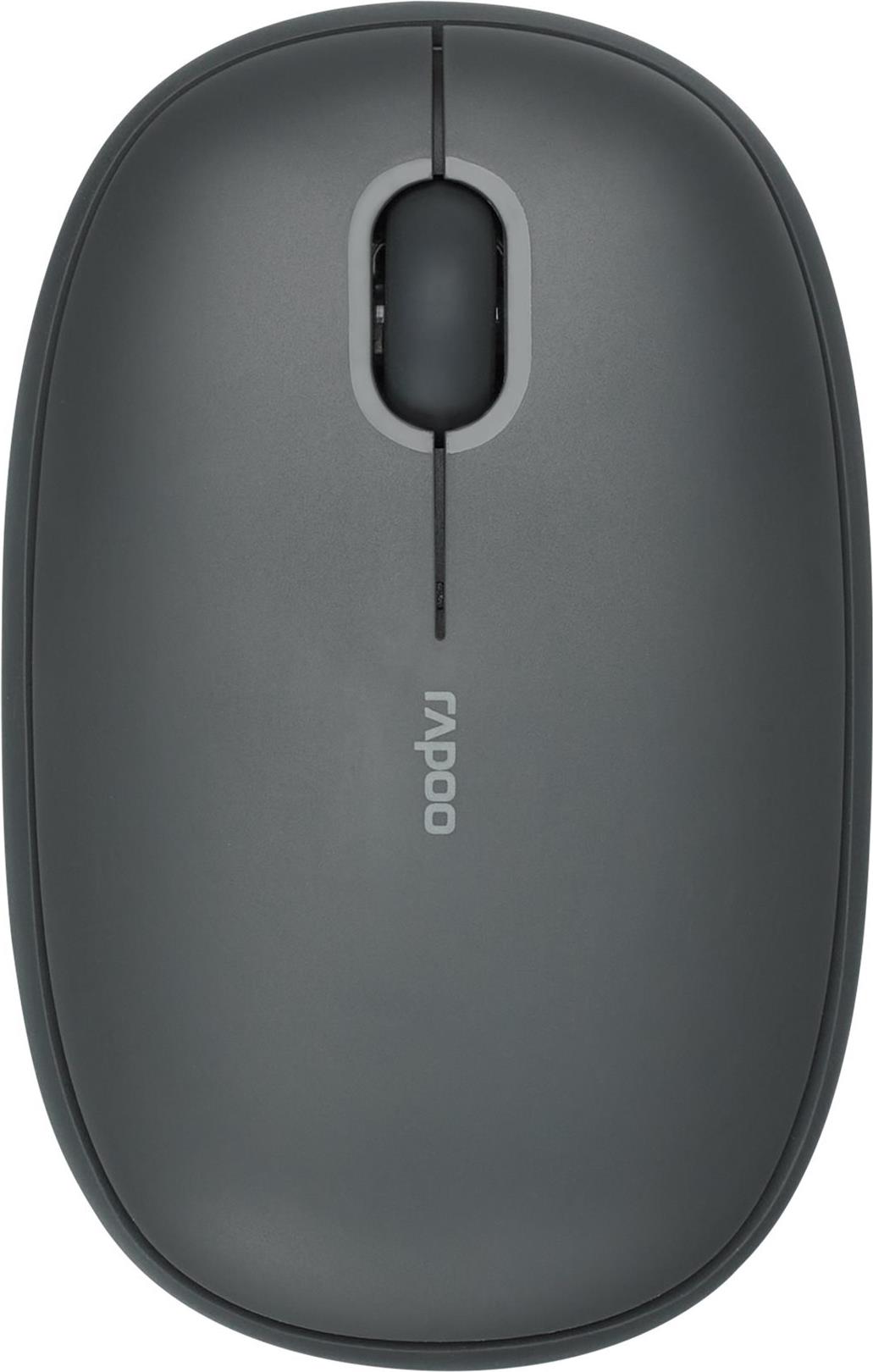 Rapoo M660 Silent Kabellose Multi-Mode-Maus 1300 DPI Dunkelgrau