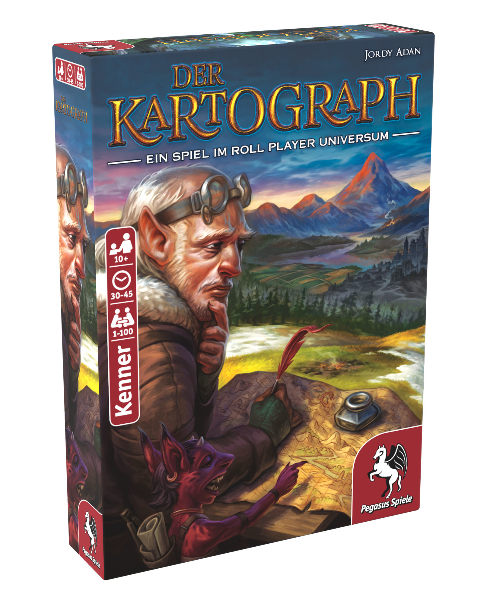 Pegasus Spiele Der Kartograph Brettspiel ab 10 Jahren