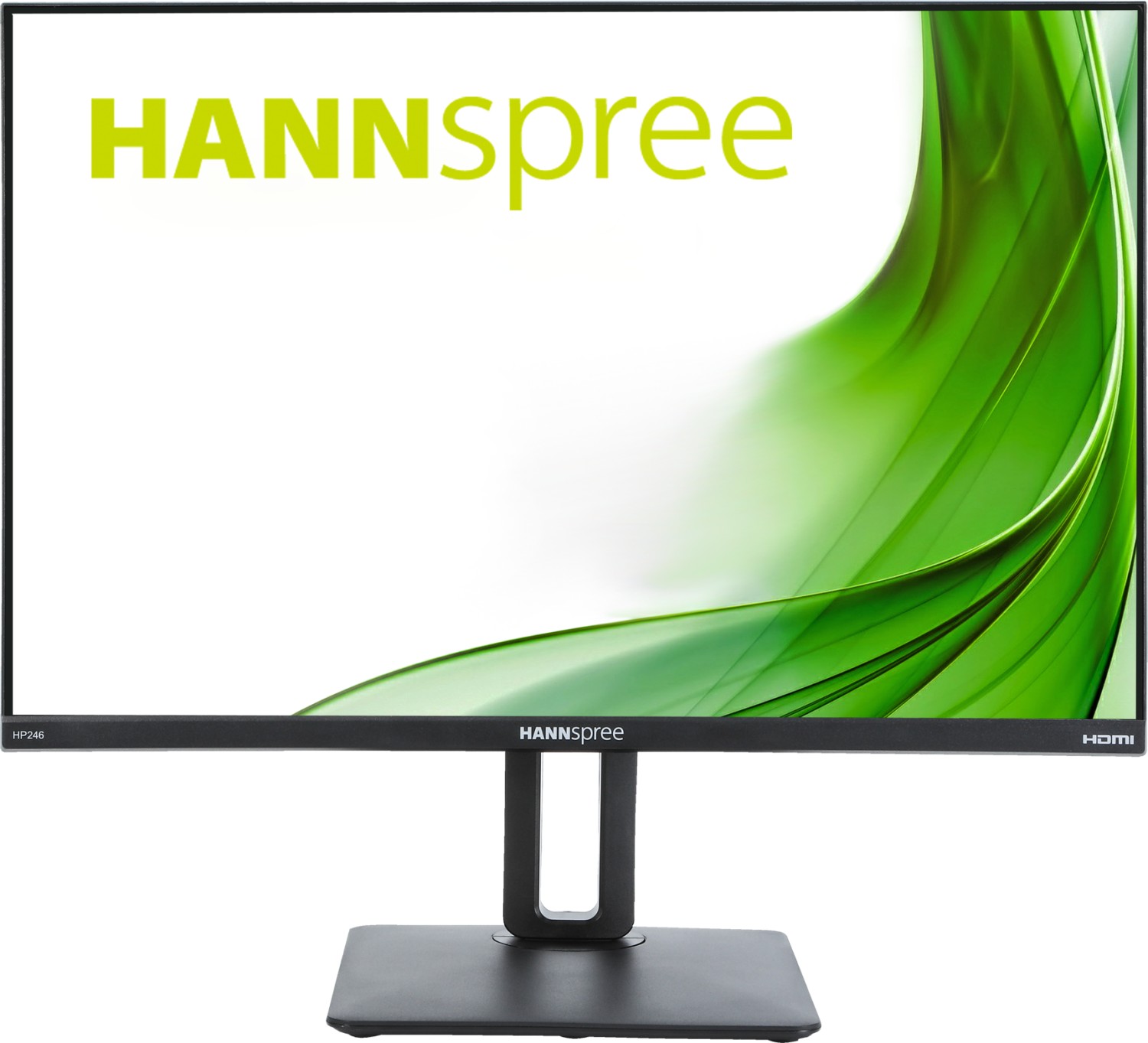 Hannspree LED-Monitor 61 cm 61,00cm (24") 1920 x 1200 Full HD 1080p @ 60 Hz ADS-IPS 250 cd/m² 1000:1 5 ms HDMI VGA DisplayPort Lautsprecher [Energieklasse D] (HP246PFB)