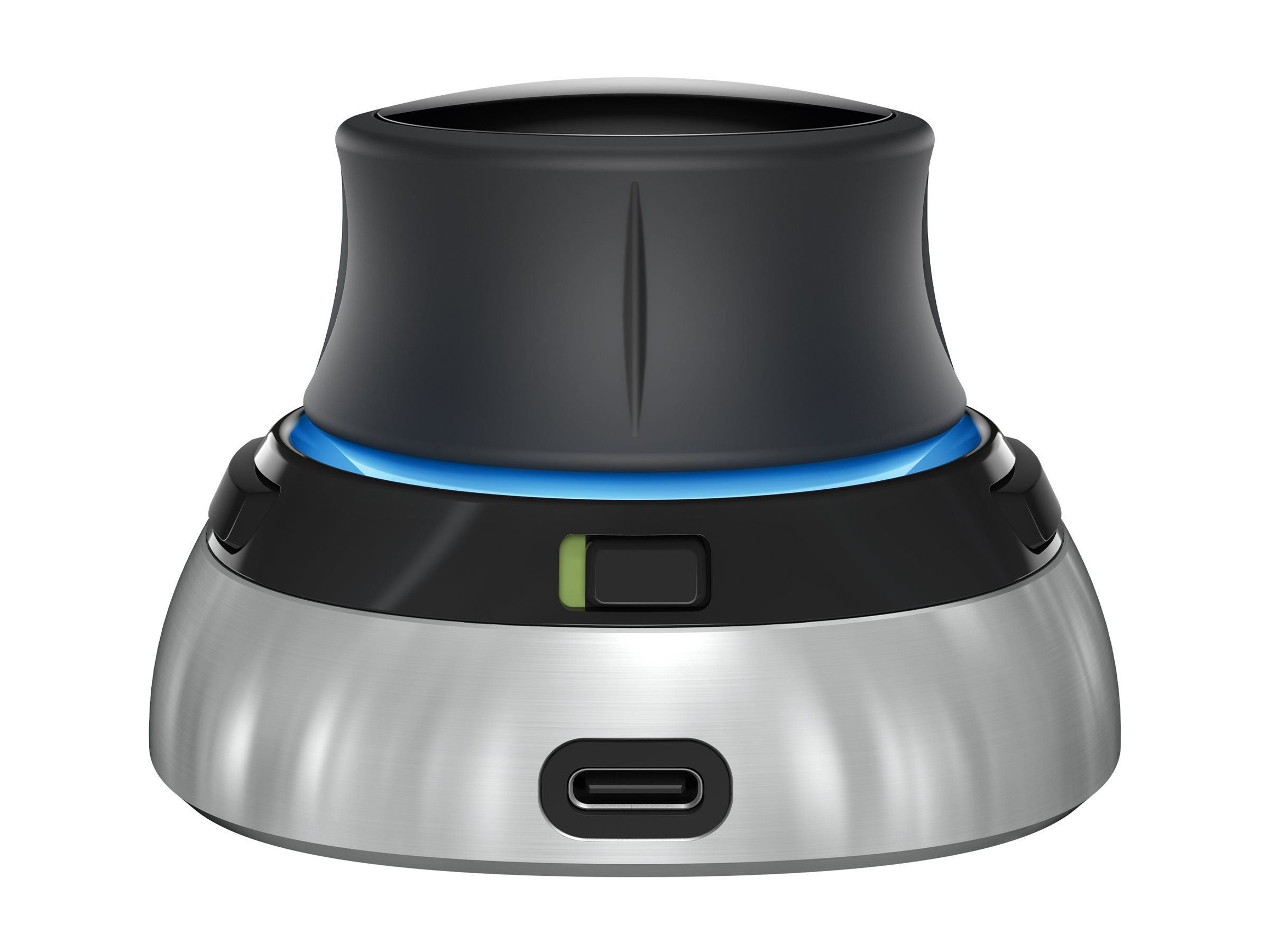 3Dconnexion SpaceMouse Wireless 3D-Maus Bluetooth 2.4 GHz Schwarz, Silber