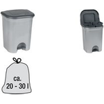 keeeper Tret-Abfallbehälter "torge", 2x 11 Liter, silber zwei herausnehmbare Abfallbehälter, Öffnen und Schließen im - 1 Stück (1153616000000)
