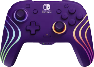PDP Afterglow Wave Kabelloser Controller Lila für Nintendo Switch