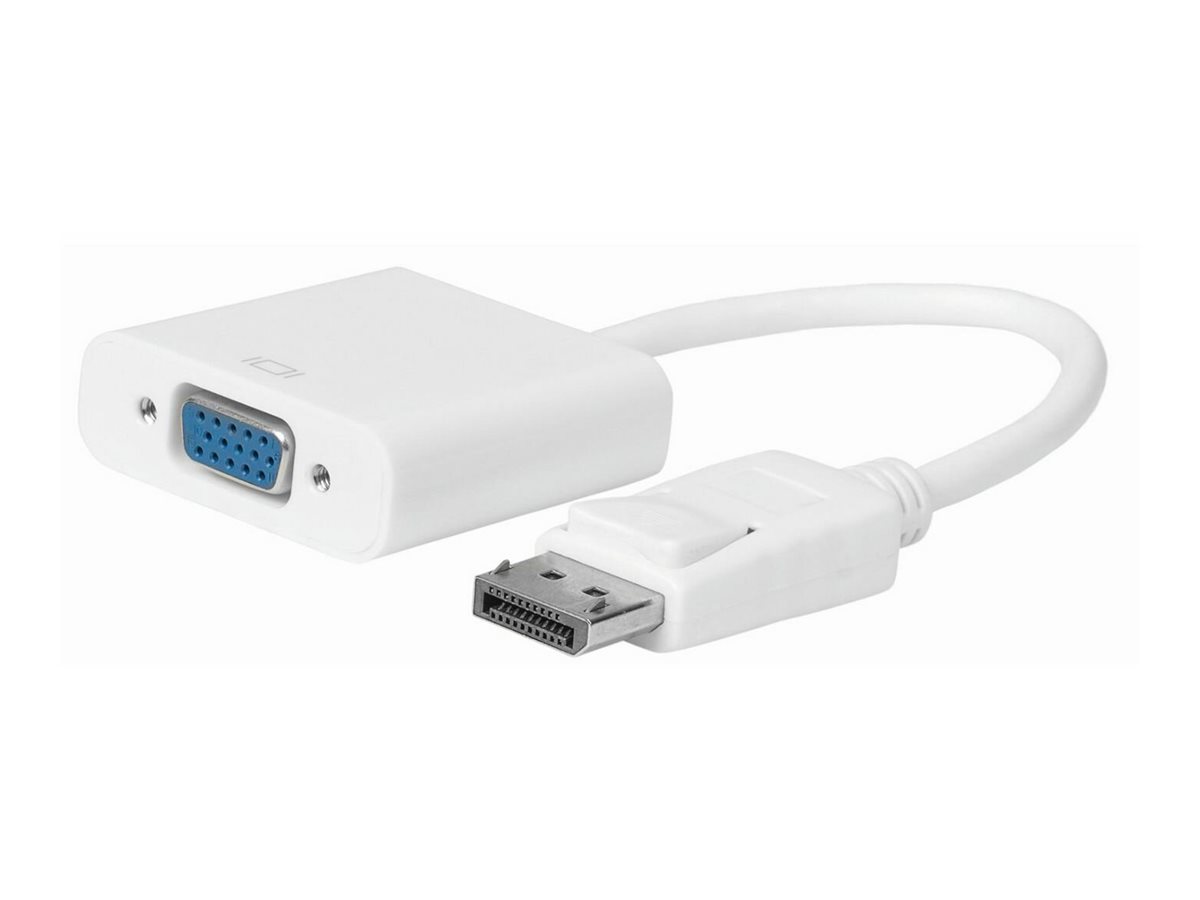 MicroConnect Videoadapter DisplayPort zu VGA aktiv 15 cm Weiß