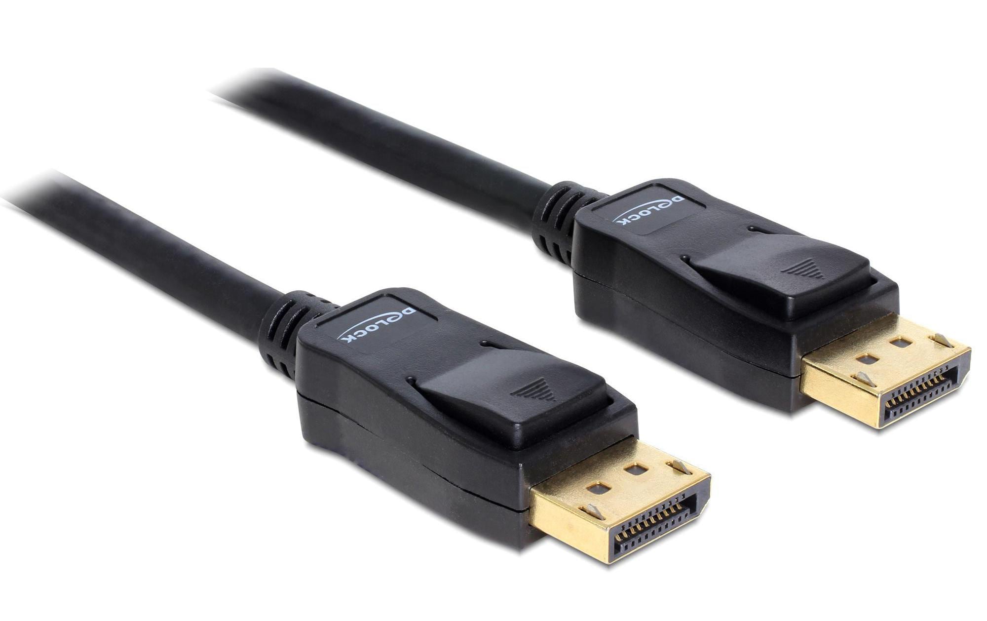Delock DisplayPort-Kabel 1.2 1 m Schwarz