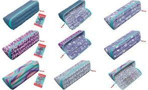 Maped Schlamper-Etui XXL EFFECT "PASTEL SOFTY WAVES" dreieckige Form, mit XXL-Öffnung, 2 wendbare Seiten: - 1 Stück (931913)